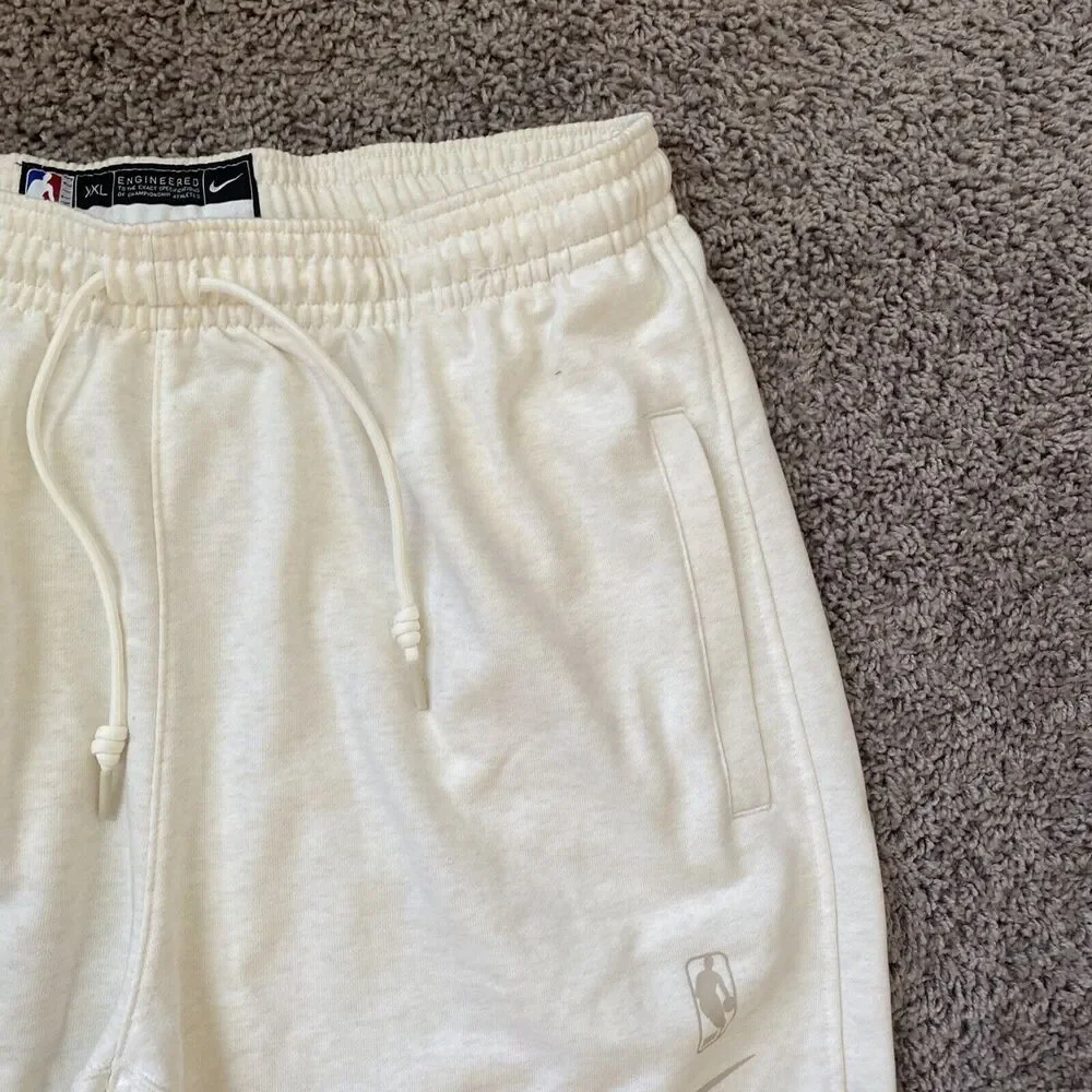 Nike NBA Golden State Warriors Sweatpants Team Issue Cream DN7916-027 Size 2XL